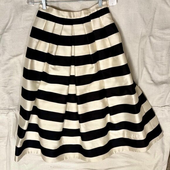 Tibi Escalante Midi Striped Skirt - Picture 4 of 4